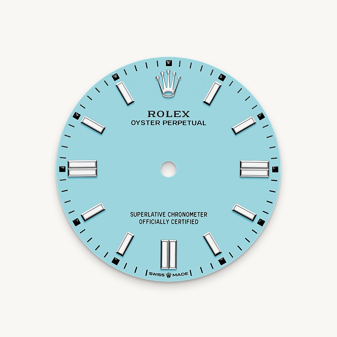 Turquoise blue dial