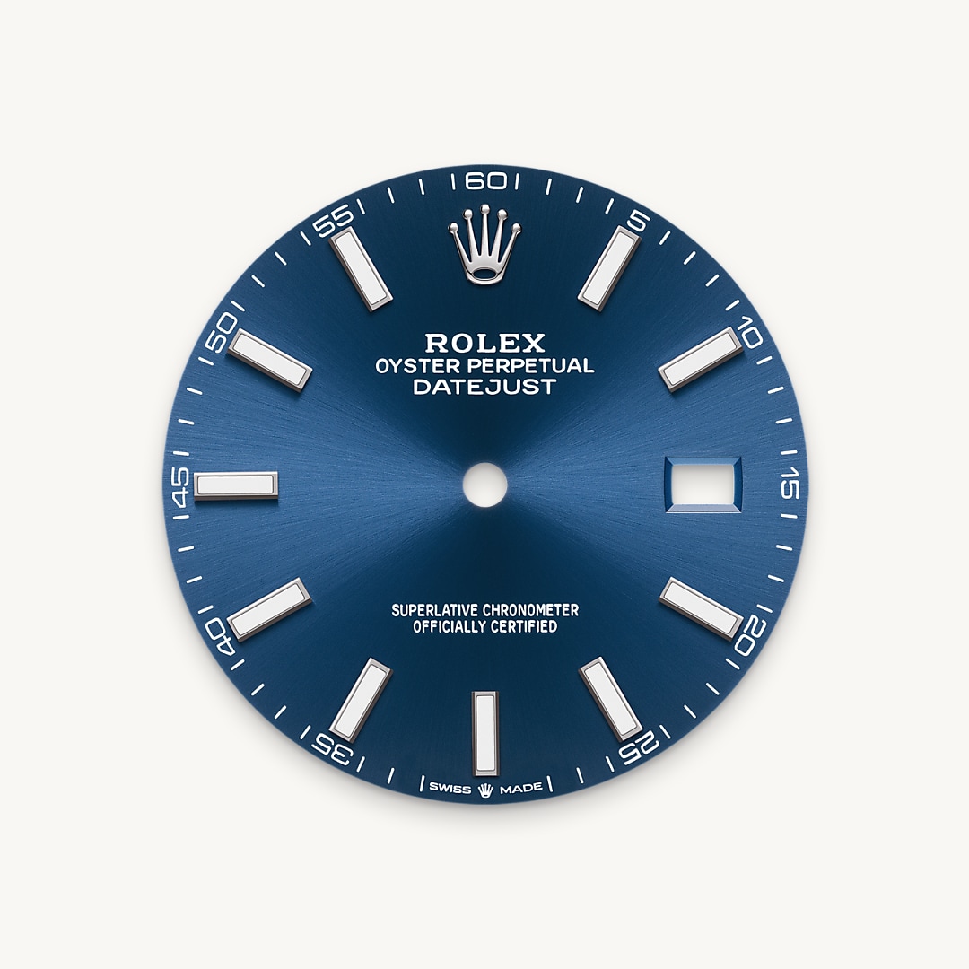 Bright blue dial