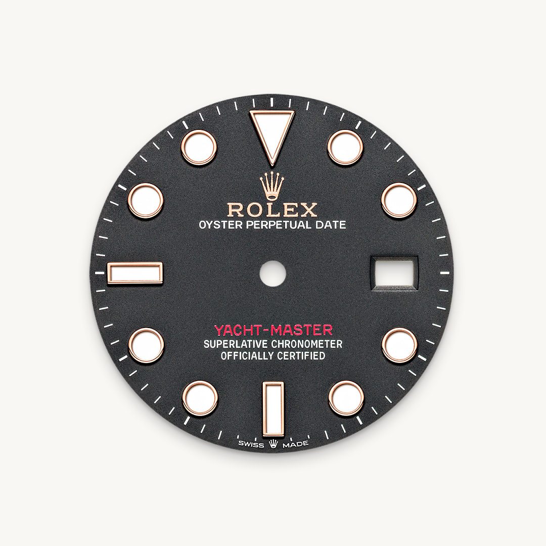 Intense black dial