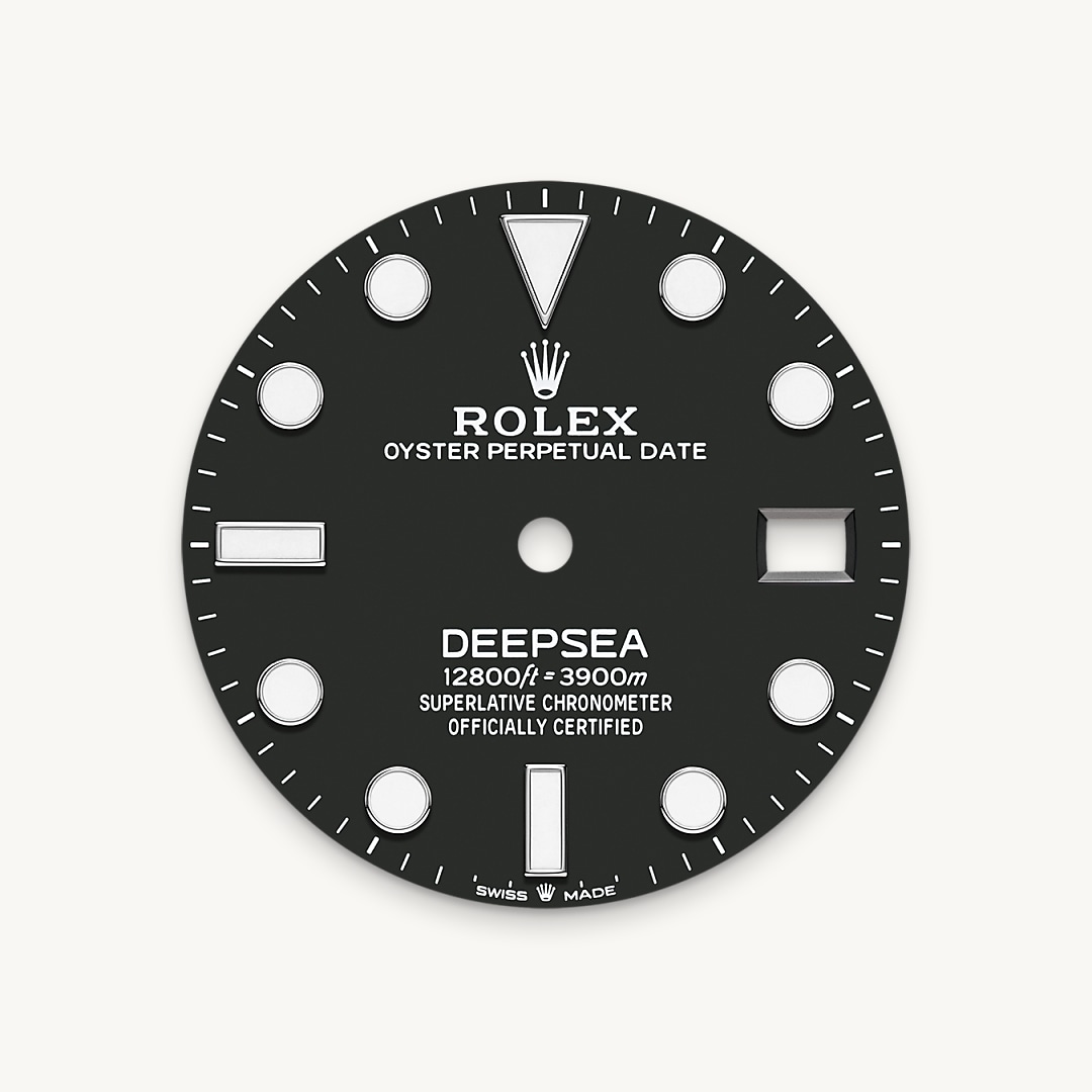 Intense black dial