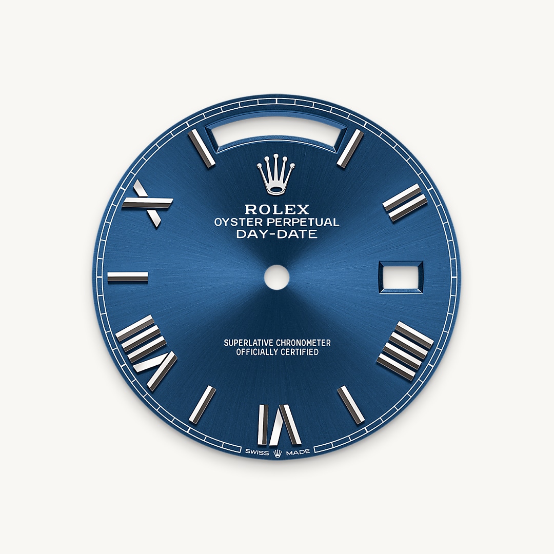 Bright blue dial