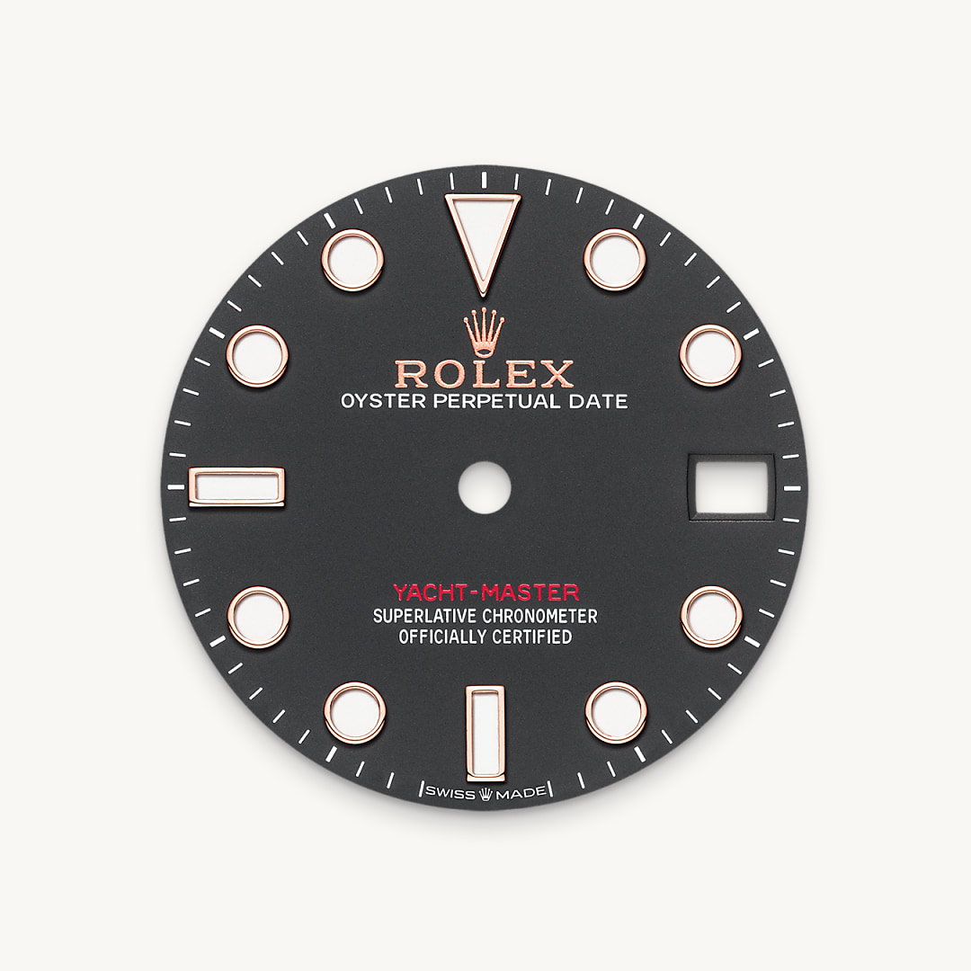 Intense black dial