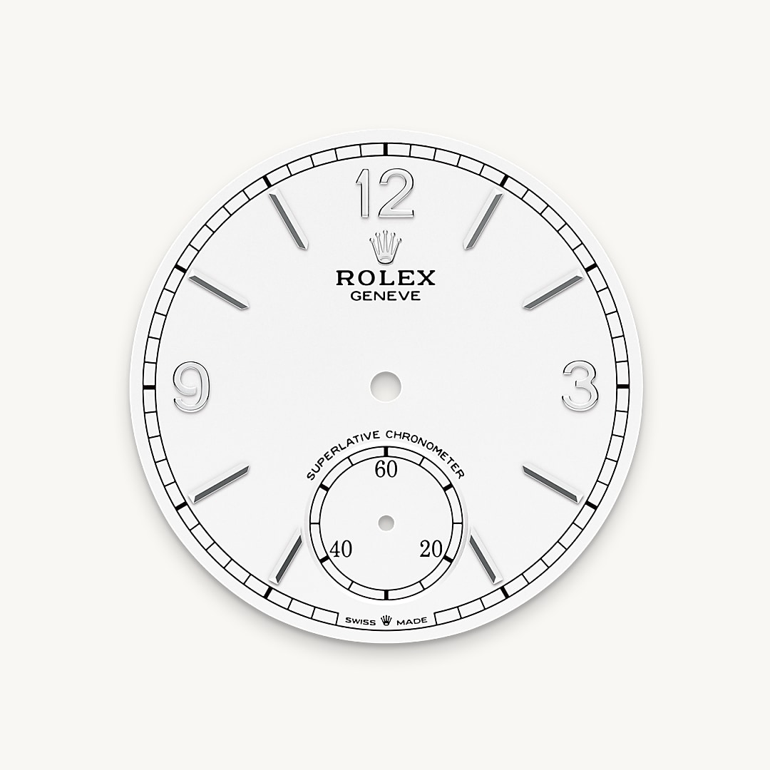 Intense white dial