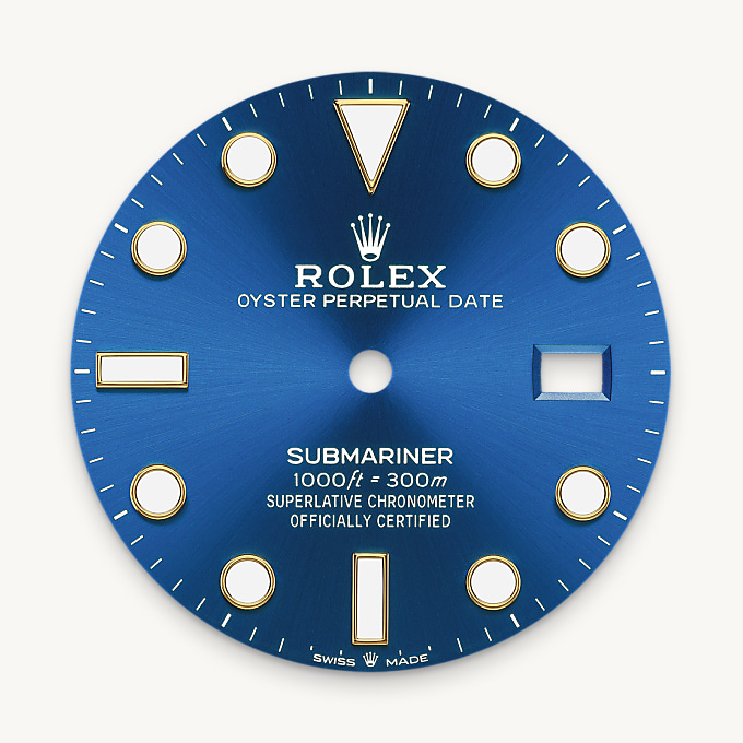 Royal blue dial