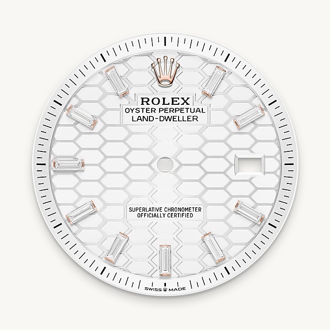 Intense white dial