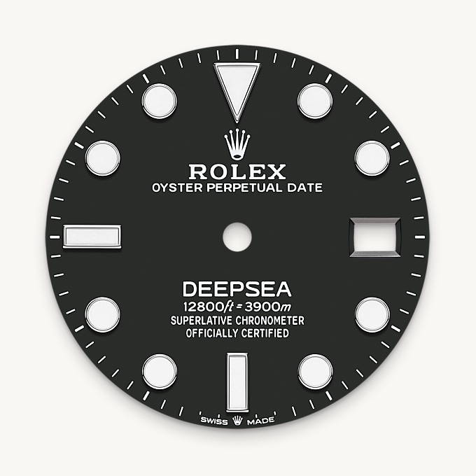Intense black dial