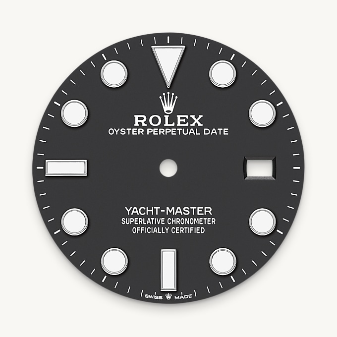 Intense black dial