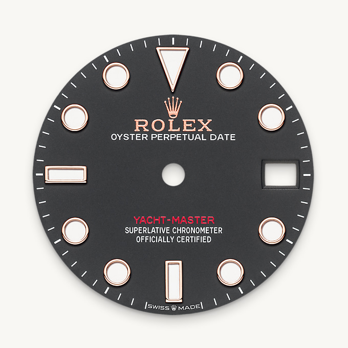 Intense black dial