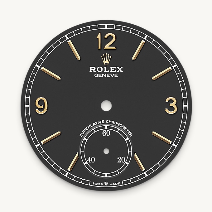 Intense black dial