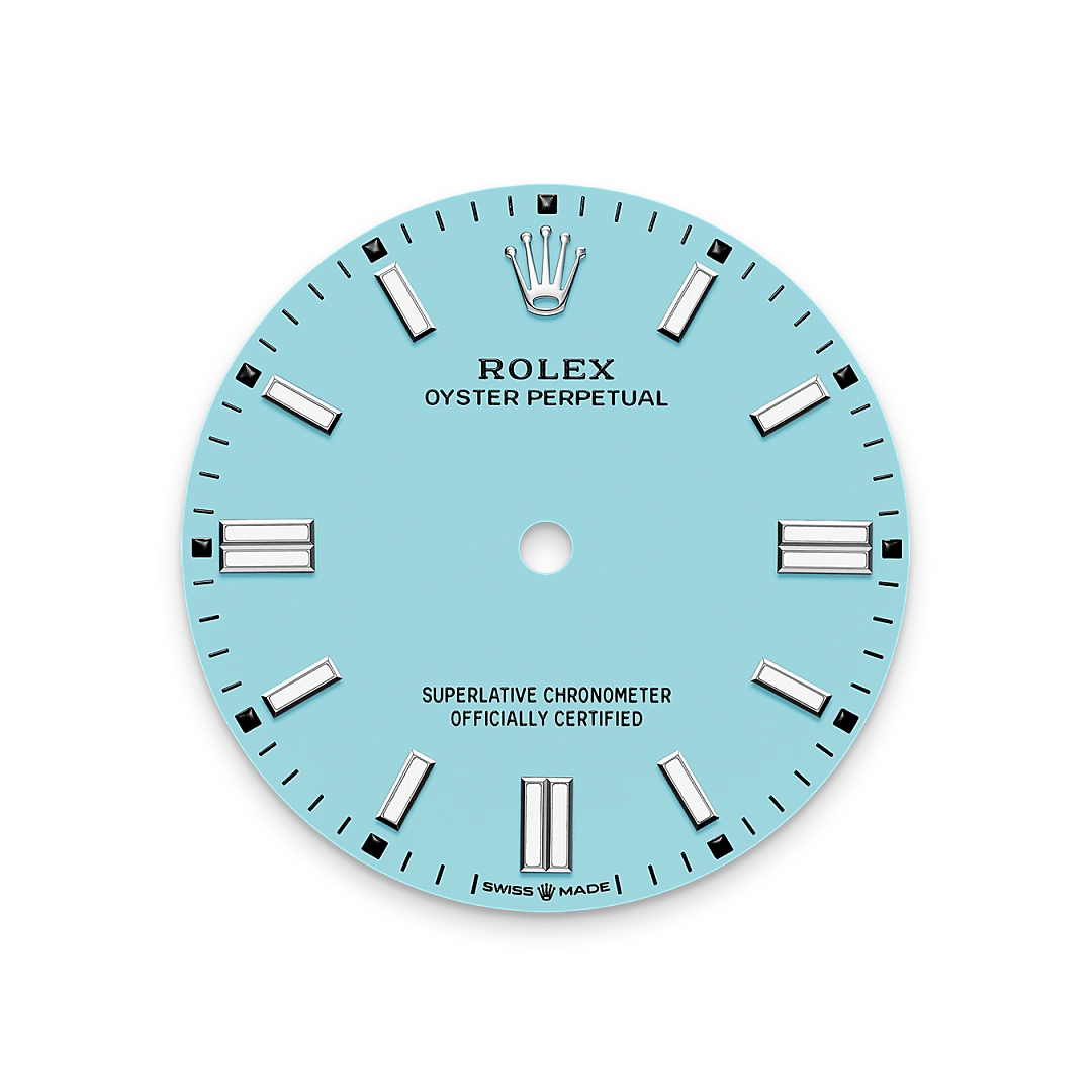 Turquoise blue dial