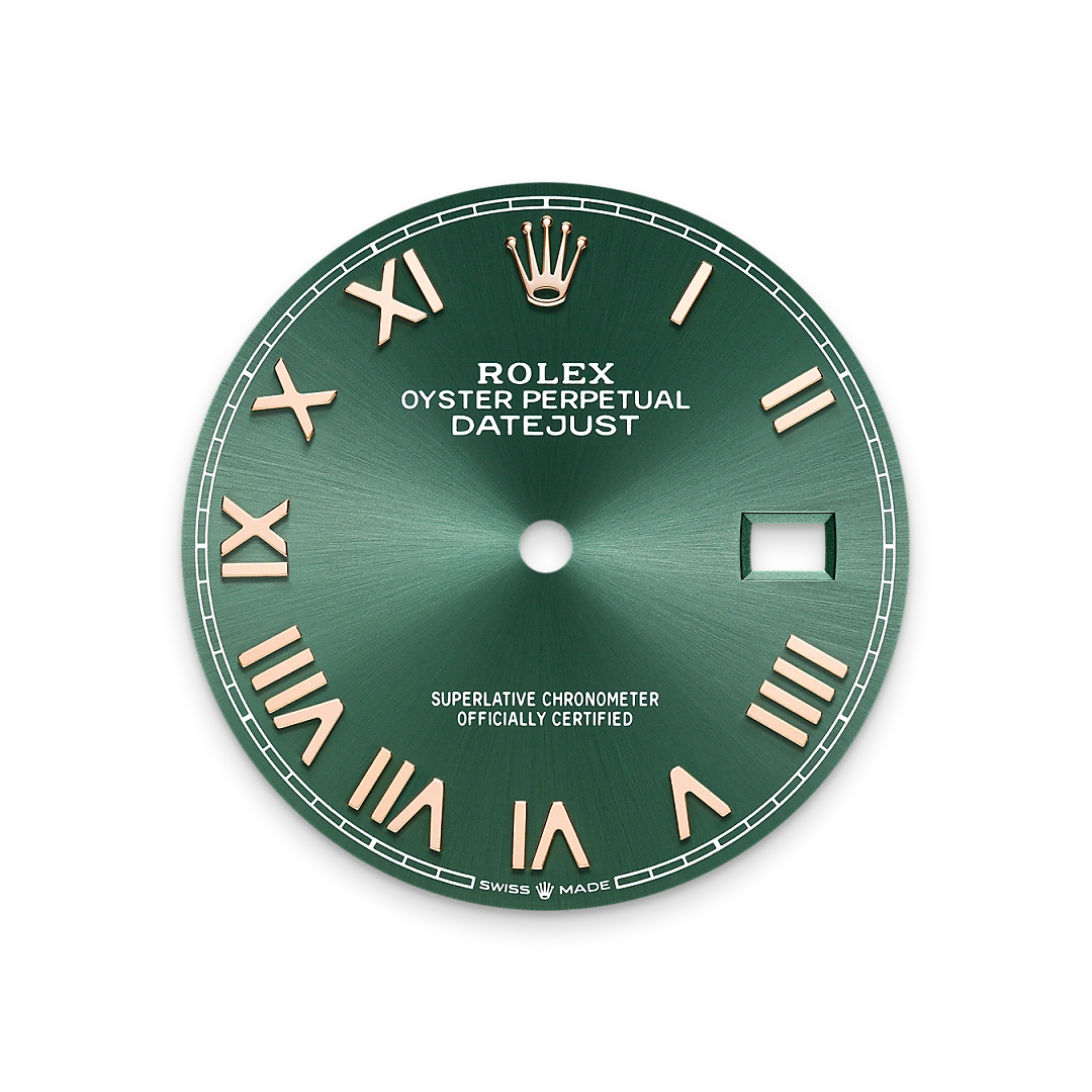Mint green dial