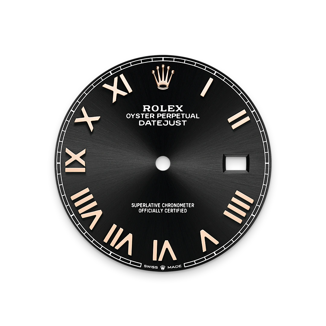 Bright black dial