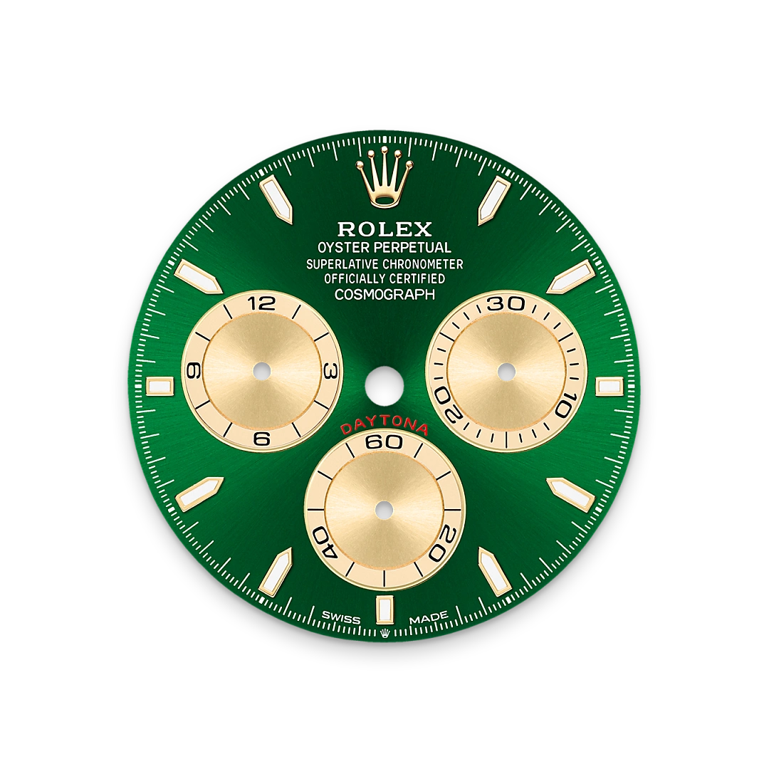 Bright green dial