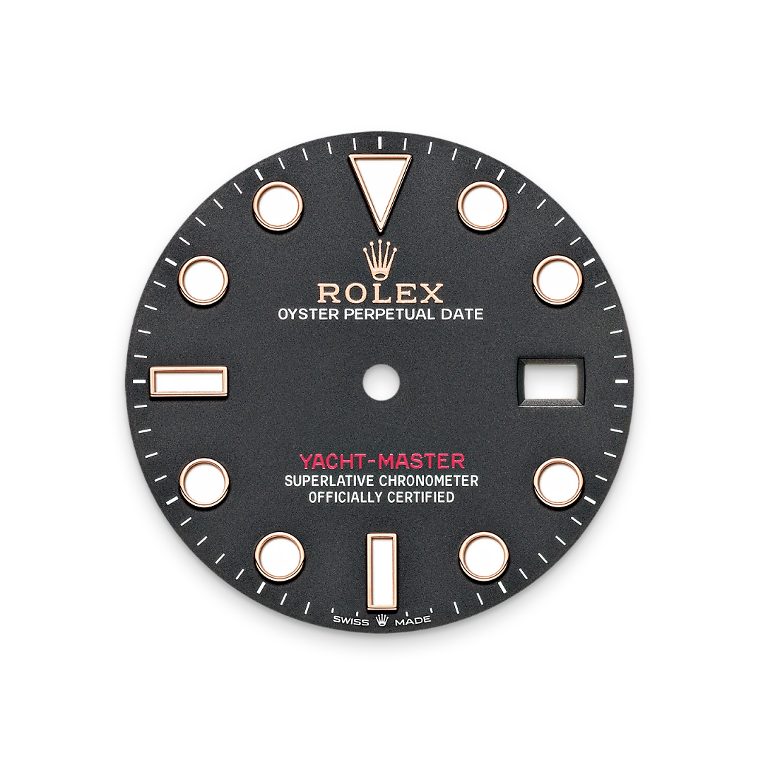 Intense black dial