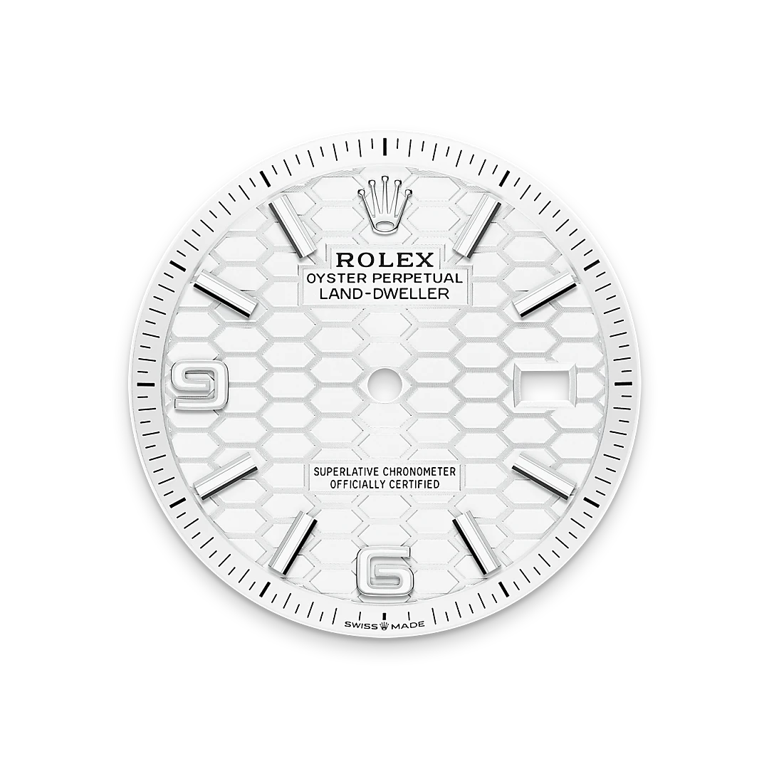 Intense white dial