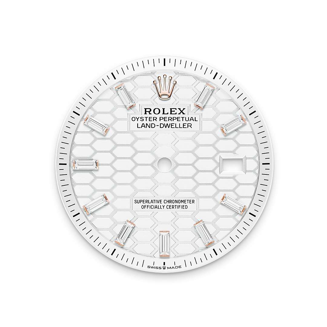 Intense white dial