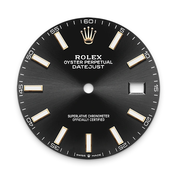 Bright black dial
