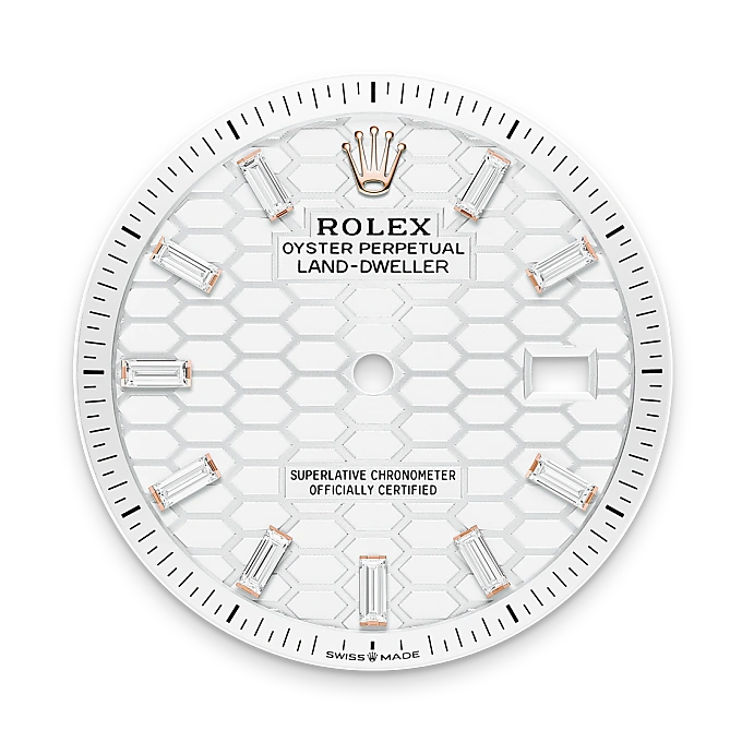 Intense white dial