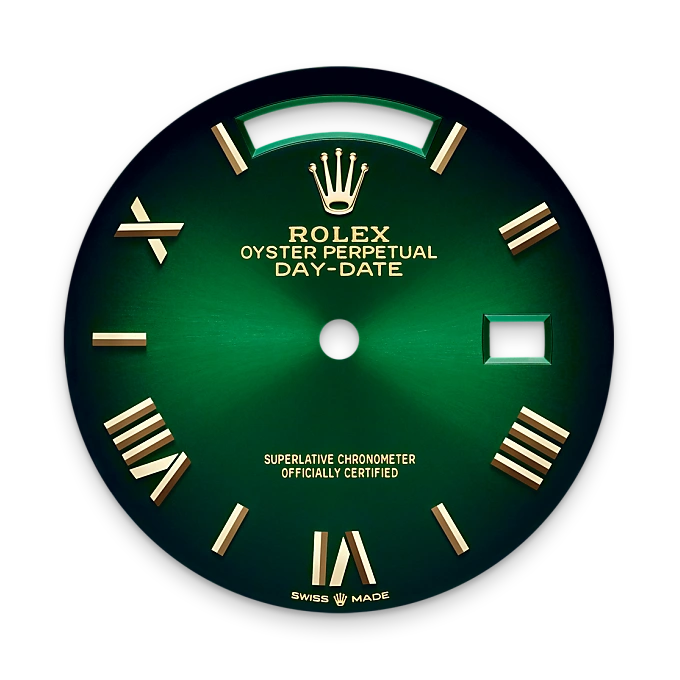 Green ombré dial