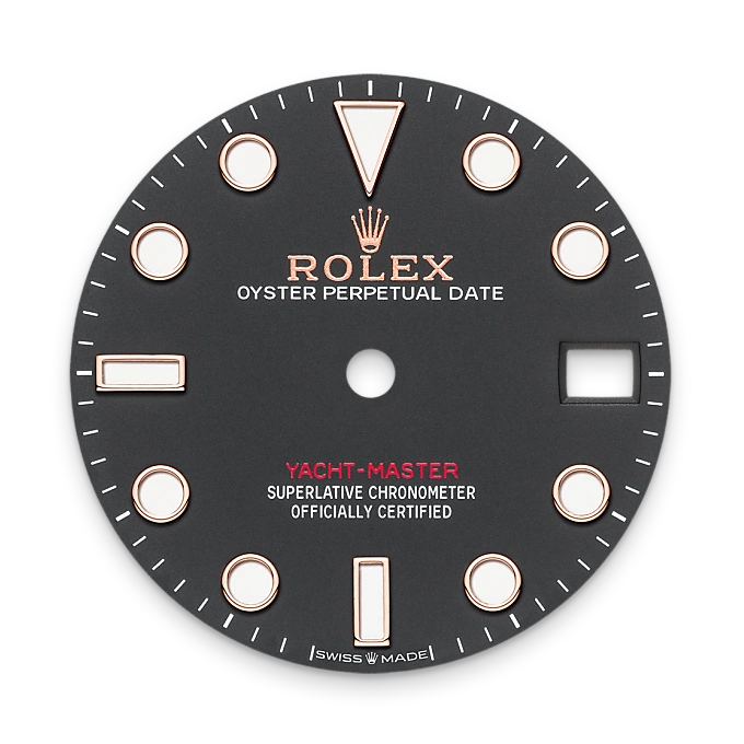 Intense black dial