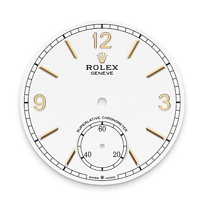 Intense white dial